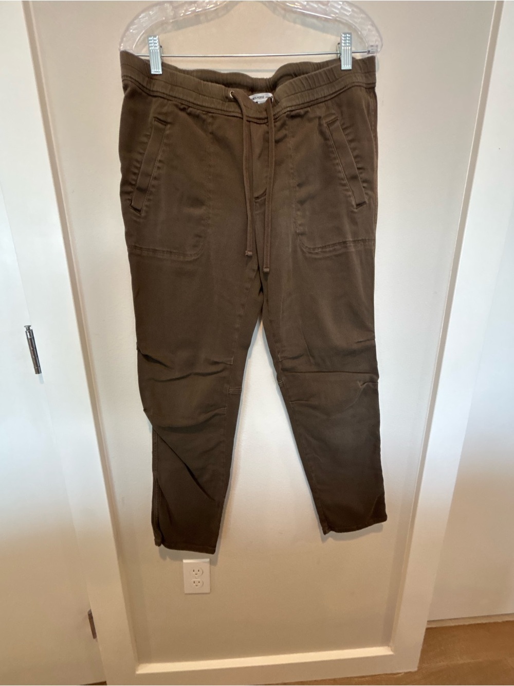 James Perse Olive Brown Drawstring Jogger Pants